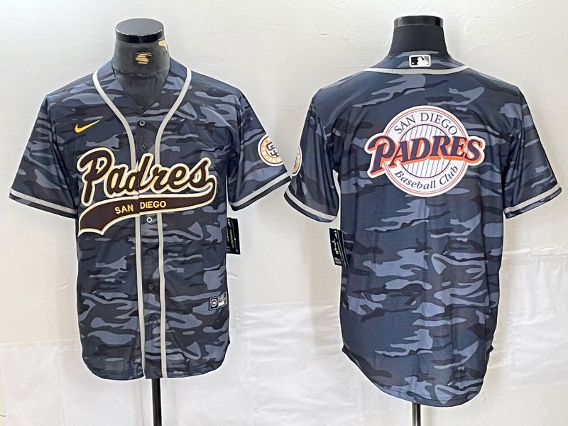 Men San Diego Padres Blank Camo Jointly 2024 Nike MLB Jersey style 6->women nfl jersey->Women Jersey